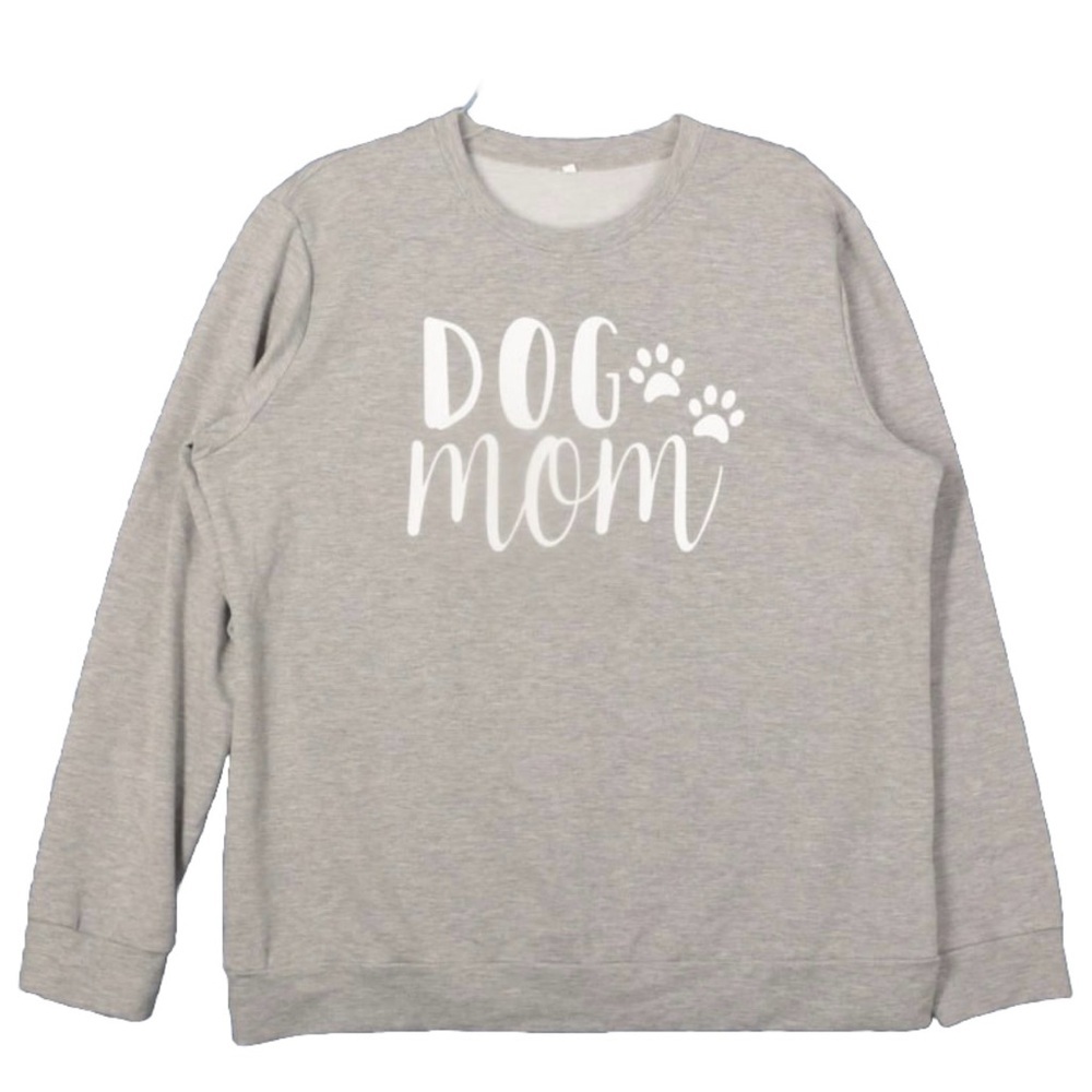 Gray Dog Mom Sweatshirt‎